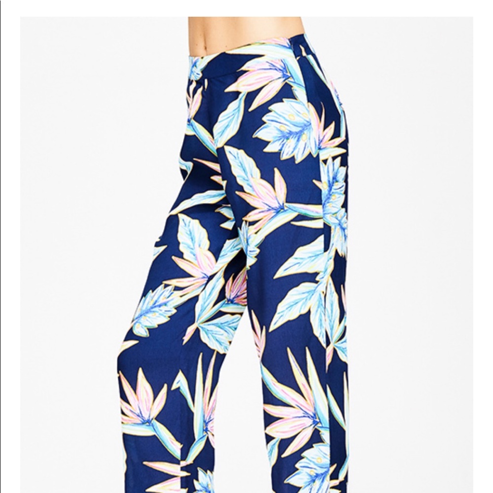 ARRIVEDNavy Blue High Waisted Wide Leg  - Picture 5 of 7